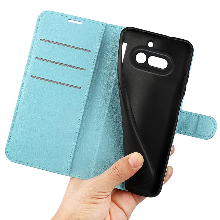 For Nothing Phone 4a Litchi Texture Horizontal Flip Leather Phone Case with Holder