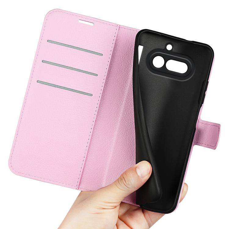 For Nothing Phone 4a Litchi Texture Horizontal Flip Leather Phone Case with Holder