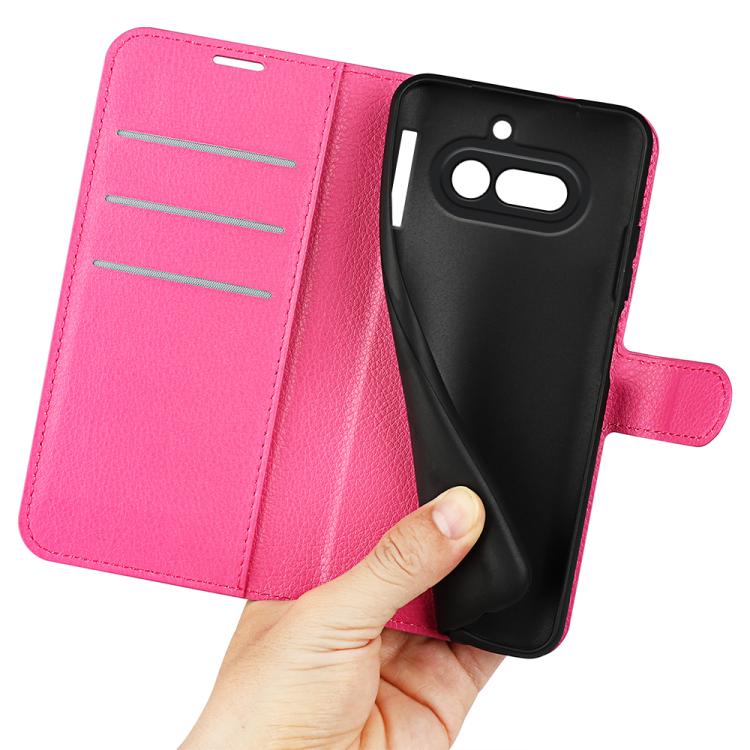 For Nothing Phone 4a Litchi Texture Horizontal Flip Leather Phone Case with Holder