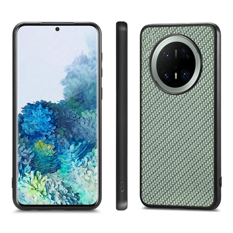 For Huawei Mate 70 Pro Carbon Fiber Texture Leather Back Cover Phone Case