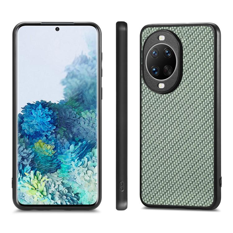 For Huawei nova 14 Carbon Fiber Texture Leather Back Cover Phone Case