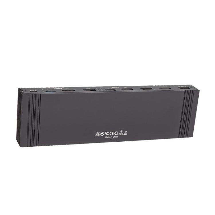 K10-2 For 2 Computers/Monitors USB 3.0 Dual DP Output 8K 60Hz 2x2 Version 2.1 KVM Switcher, Plug:US Plug