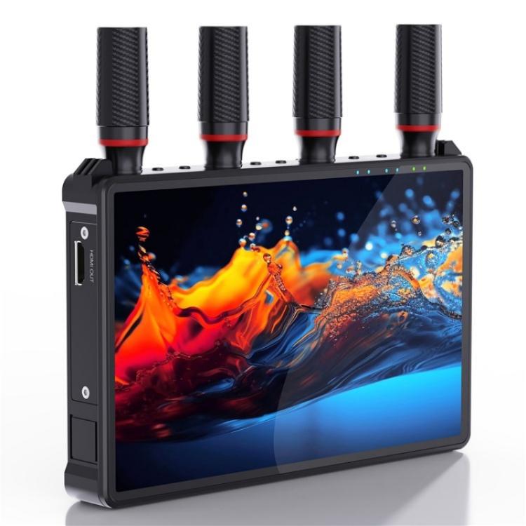 VRRIIS 083P Wth Screen Support 1TX to 5RX 400m Wireless HDMI Transmitter Receiver, Plug:EU Plug