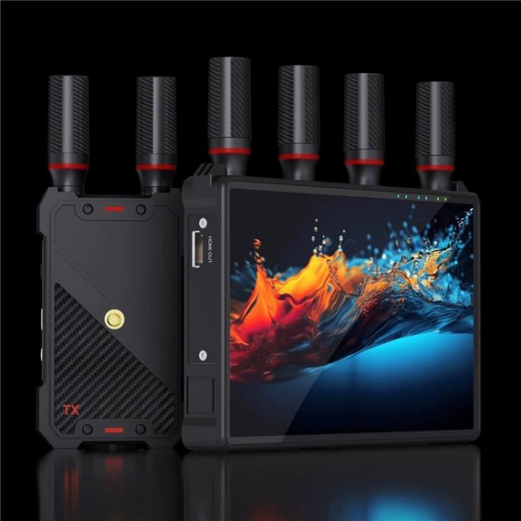 VRRIIS 083P Wth Screen Support 1TX to 5RX 400m Wireless HDMI Transmitter Receiver, Plug:UK Plug
