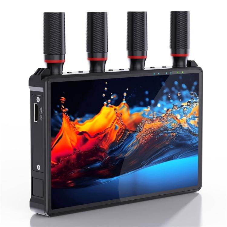 VRRIIS 083H 400M Range 7 Inch LCD Screen HDMI Extender Wireless HDMI Transmitter Receiver, Plug:US Plug