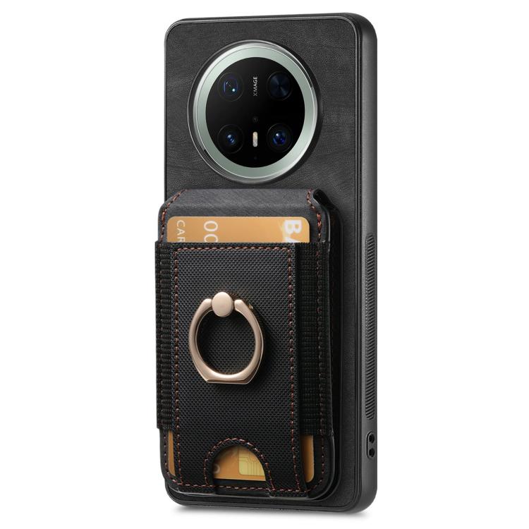 For Huawei Mate 70 Retro Splitable Magnetic Stand Card Bag Leather Phone Case