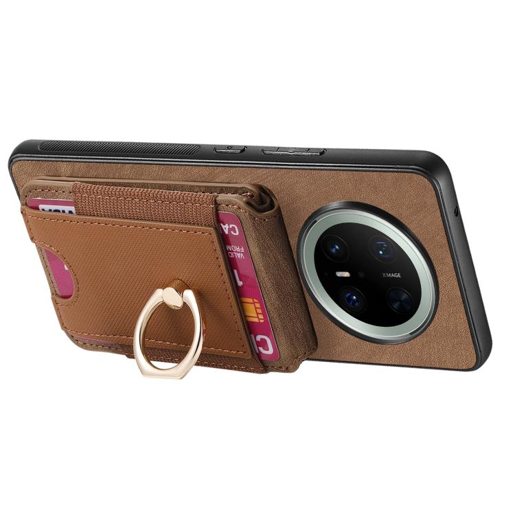 For Huawei Mate 70 Retro Splitable Magnetic Stand Card Bag Leather Phone Case