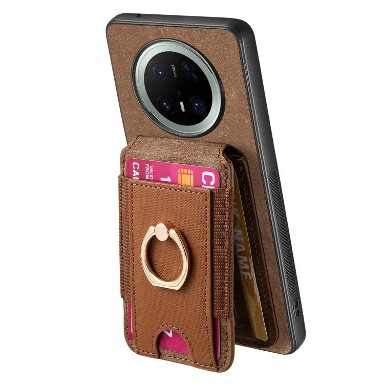 For Huawei Mate 70 Pro+ Retro Splitable Magnetic Stand Card Bag Leather Phone Case