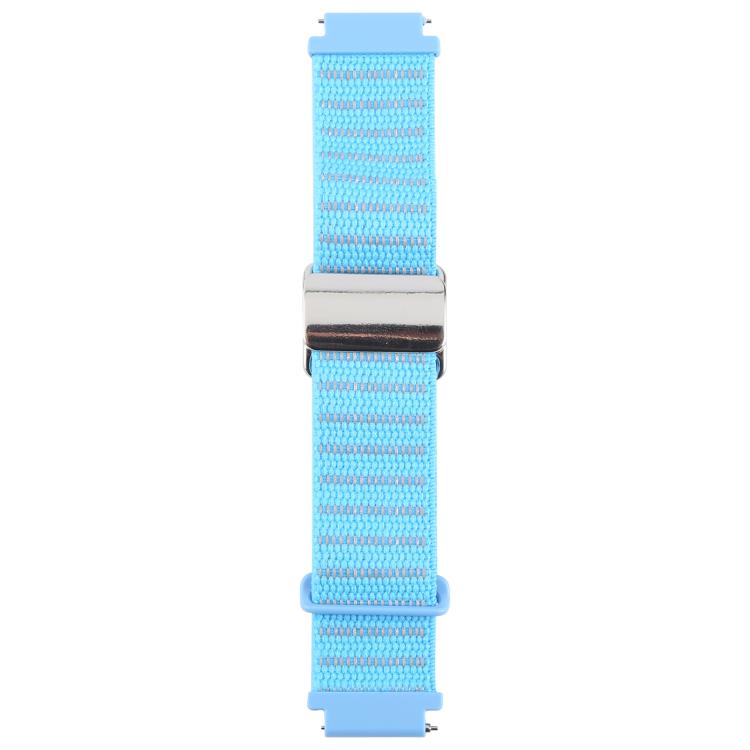 For Google Pixel Watch 4 / 3 / 2 / 1 41mm Magnetic Buckle Reflective Nylon Watch Band