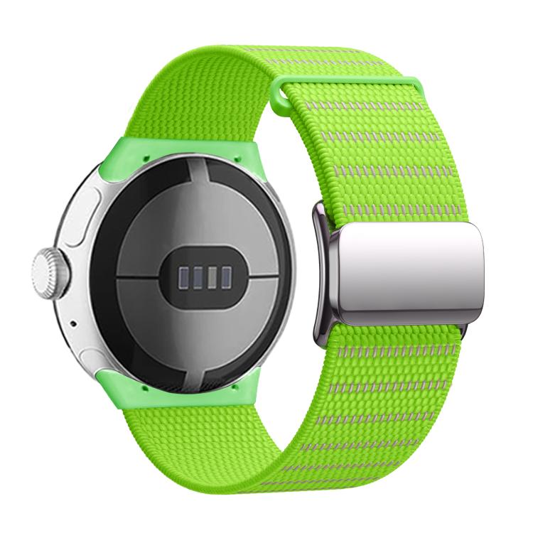 For Google Pixel Watch 4 / Watch 3 45mm Magnetic Buckle Nylon Watch Band