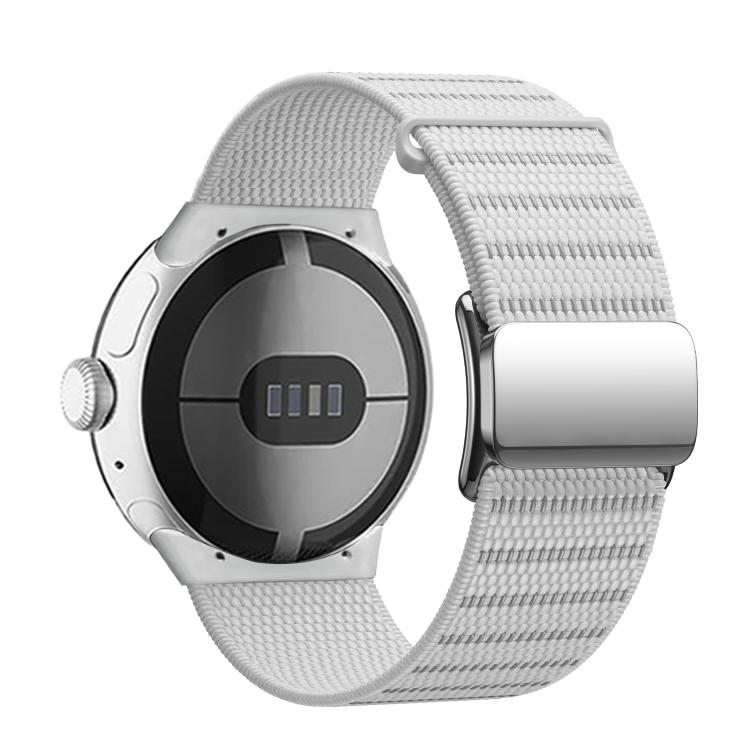 For Google Pixel Watch 4 / 3 / 2 / 1 41mm Magnetic Buckle Nylon Watch Band