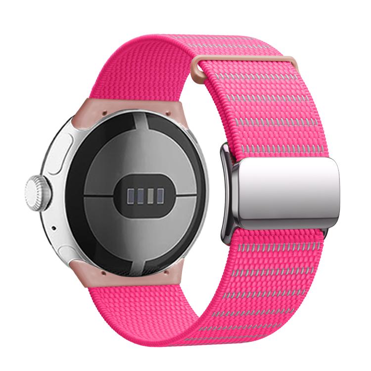 For Google Pixel Watch 4 / 3 / 2 / 1 41mm Magnetic Buckle Nylon Watch Band