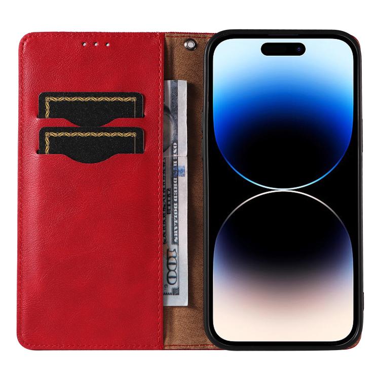 For iPhone 16 Pro Max Braided Embossed Strong Magnetic Leather Phone Case