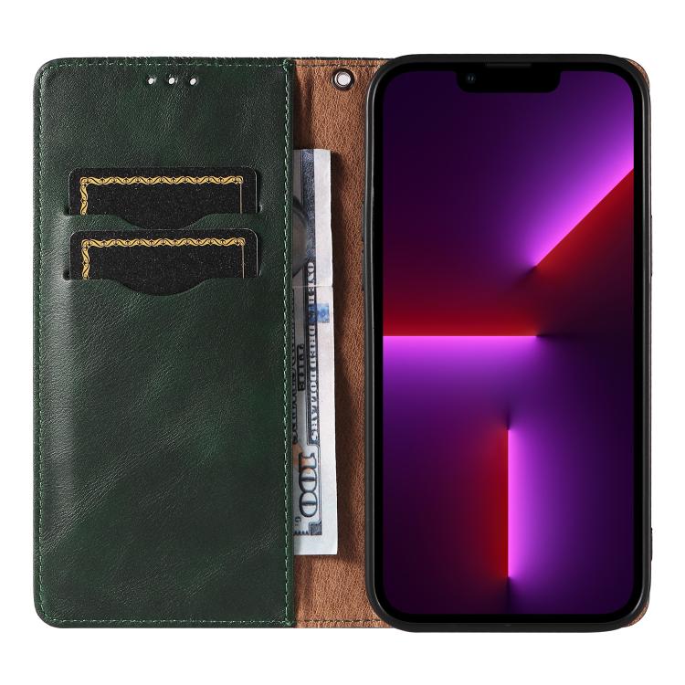 For iPhone 15 Pro Braided Embossed Strong Magnetic Leather Phone Case