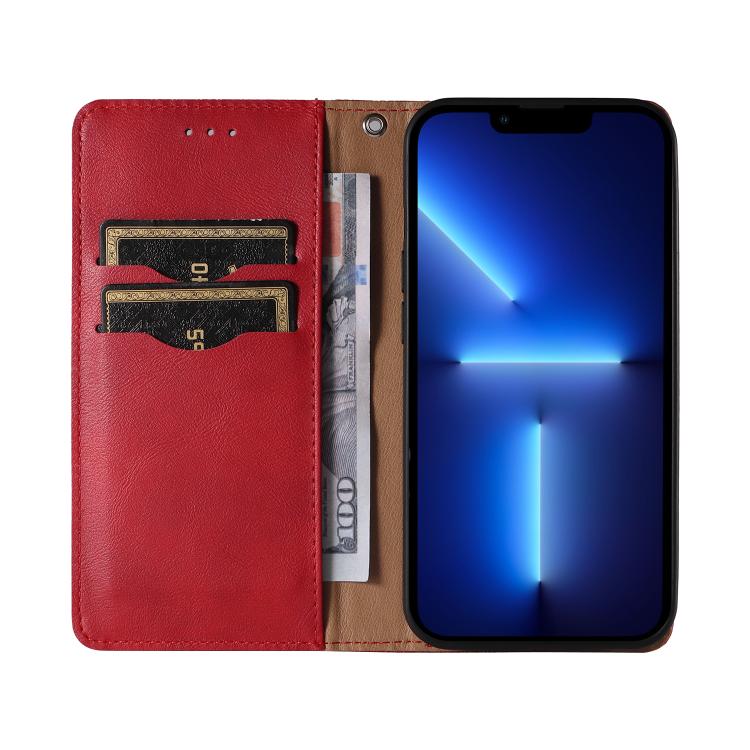 For iPhone 12 Pro Max Braided Embossed Strong Magnetic Leather Phone Case