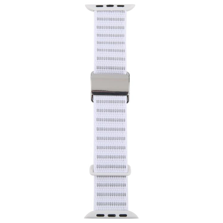 For Apple Watch 46mm / 49mm / 45mm / 44mm Magnetic Buckle Reflective Nylon Watch Band