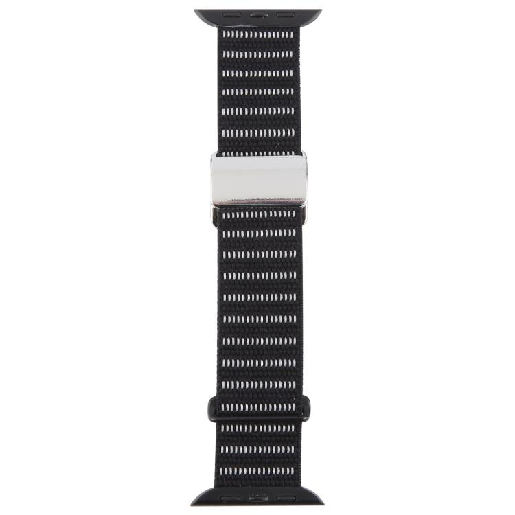 For Apple Watch 46mm / 49mm / 45mm / 44mm Magnetic Buckle Reflective Nylon Watch Band