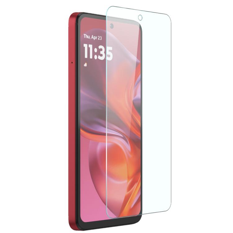 For Motorola Moto G05 / E15 NORTHJO 2 in 1 TPU Phone Case Screen Protector Tempered Glass Film - Clear