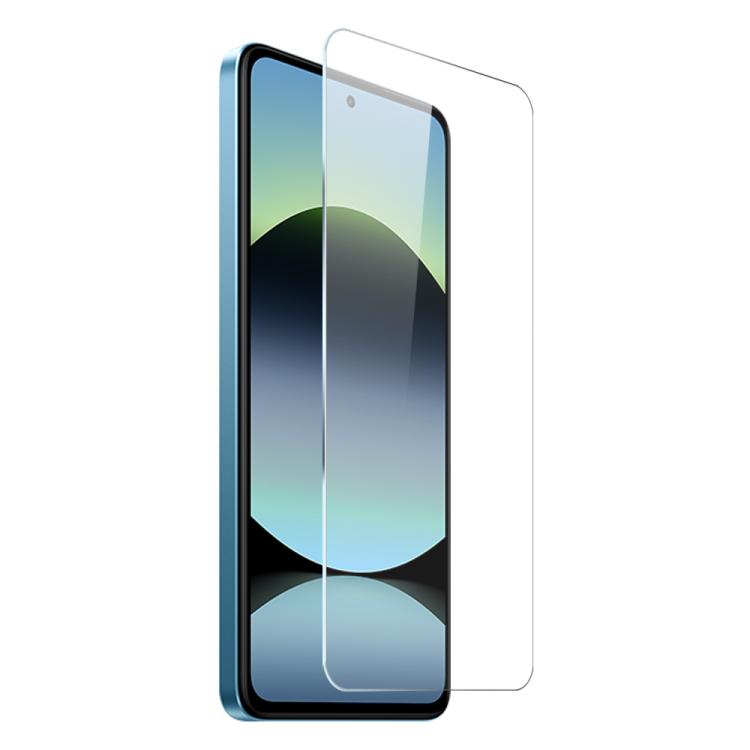 For Xiaomi Redmi Note 14 4G 163.25mm NORTHJO 2 in 1 TPU Phone Case Screen Protector Tempered Glass Film - Clear