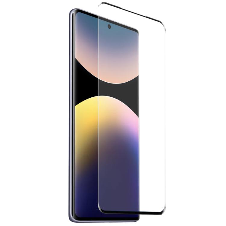 For Xiaomi Redmi Note 14 Pro 4G NORTHJO 2 in 1 TPU Phone Case Screen Protector Tempered Glass Film - Clear