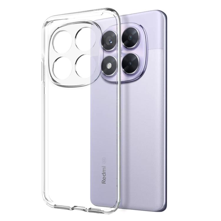 For Xiaomi Redmi Note 14 Pro 5G NORTHJO 2 in 1 TPU Phone Case Screen Protector Tempered Glass Film - Clear
