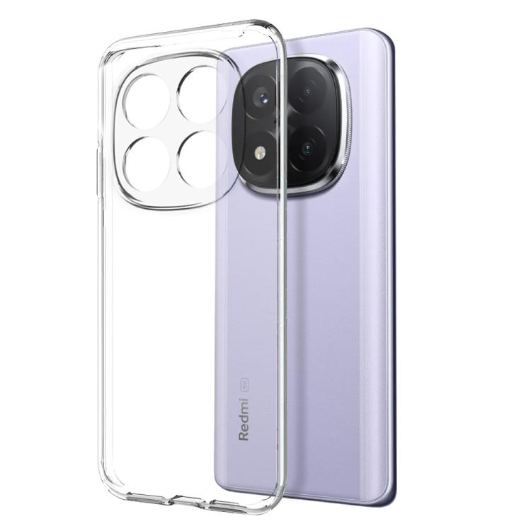 For Xiaomi Redmi Note 14 Pro+ 5G NORTHJO 2 in 1 TPU Phone Case Screen Protector Tempered Glass Film - Clear