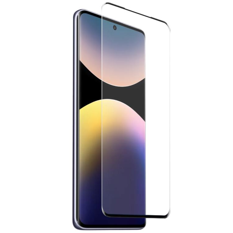 For Xiaomi Redmi Note 14 Pro+ 5G NORTHJO 2 in 1 TPU Phone Case Screen Protector Tempered Glass Film - Clear