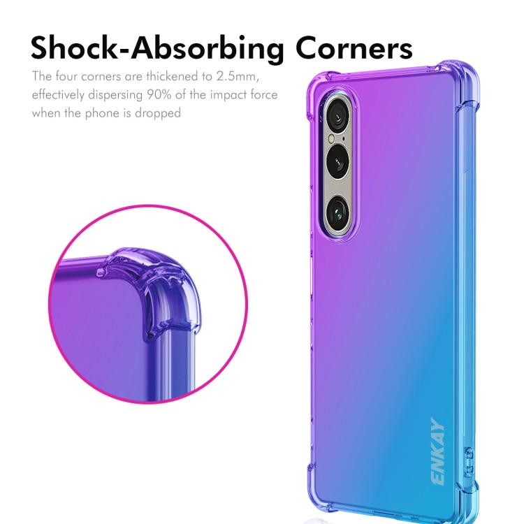 For Sony Xperia 1 VII ENKAY Hat-Prince Gradient Airbag TPU Phone Case