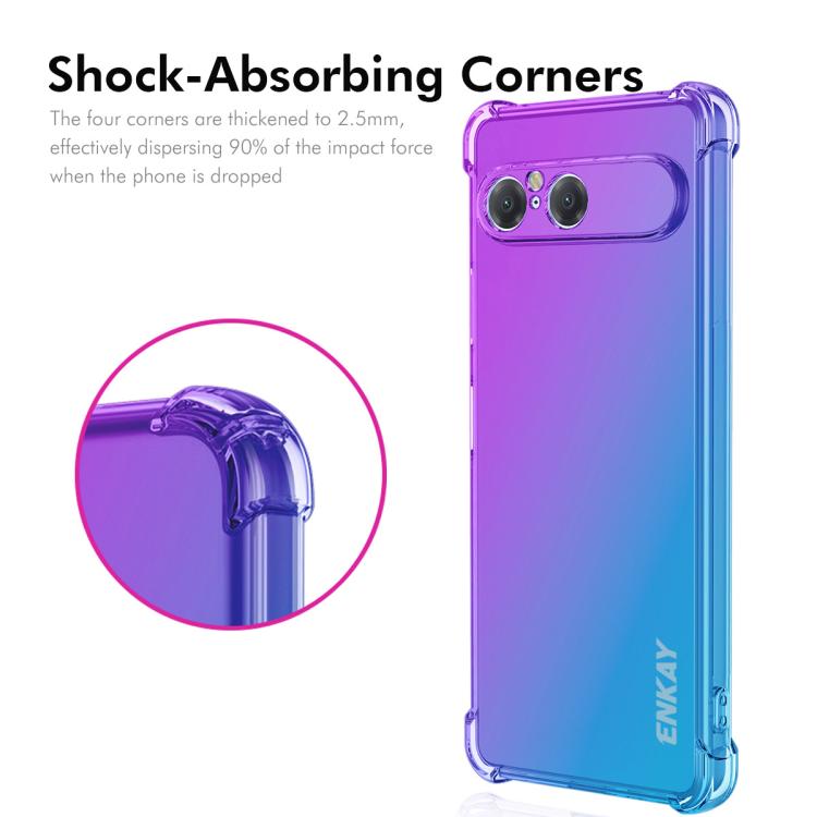 For Sony Xperia 10 VII ENKAY Hat-Prince Gradient Airbag TPU Phone Case