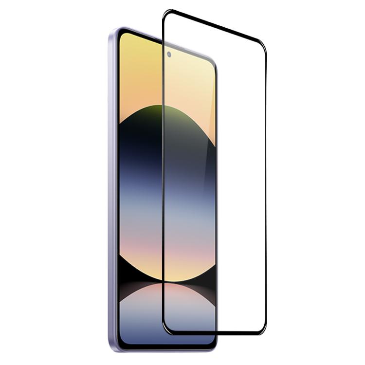 For Xiaomi Redmi Note 14 5G NORTHJO A++ 0.3mm Full Glue Silk Printing Tempered Glass Film