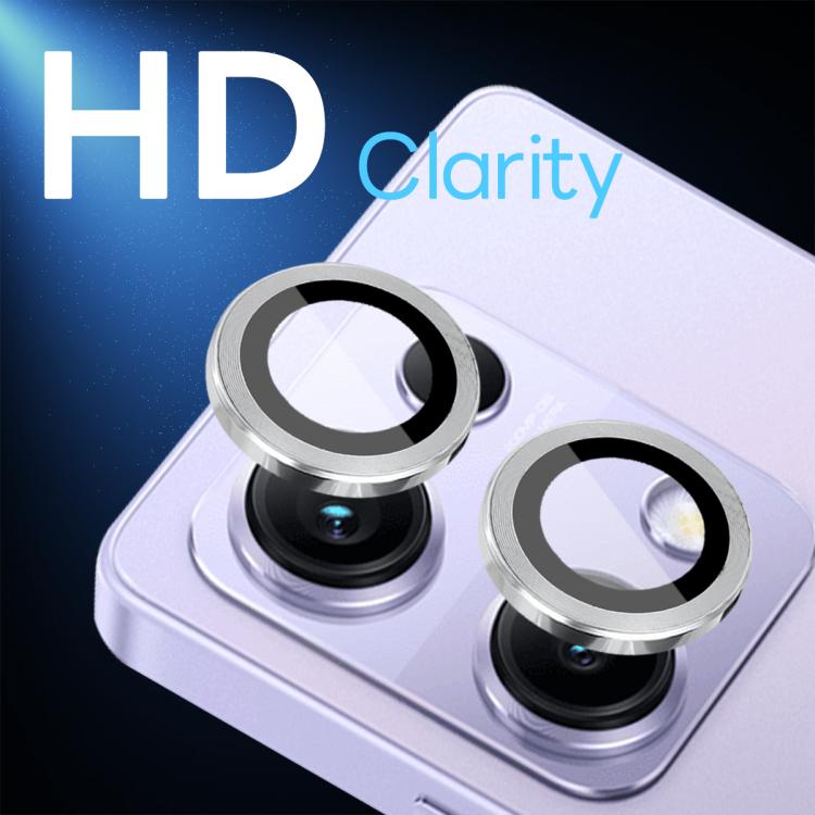 For Xiaomi Redmi Note 14S 4G NORTHJO Camera Lens Protector CD Metal Ring Tempered Glass Film
