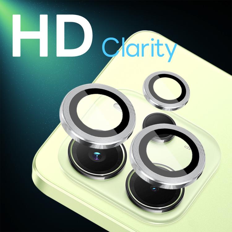 For Xiaomi Redmi Note 14 4G 163.25mm NORTHJO Camera Lens Protector CD Metal Ring Tempered Glass Film