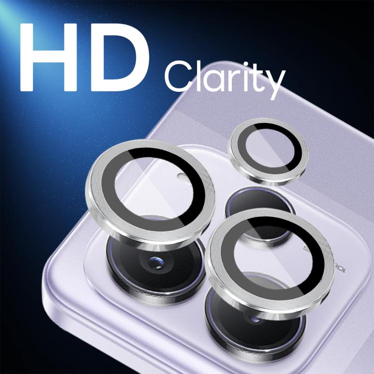 For Xiaomi Redmi Note 14 5G NORTHJO Camera Lens Protector CD Metal Ring Tempered Glass Film