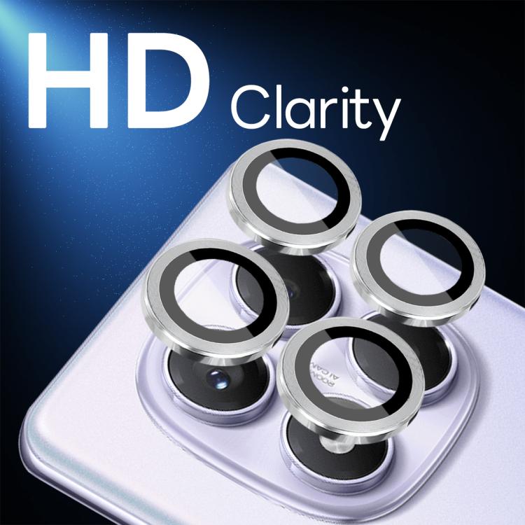 For Xiaomi Redmi Note 14 Pro 4G NORTHJO Camera Lens Protector CD Metal Ring Tempered Glass Film