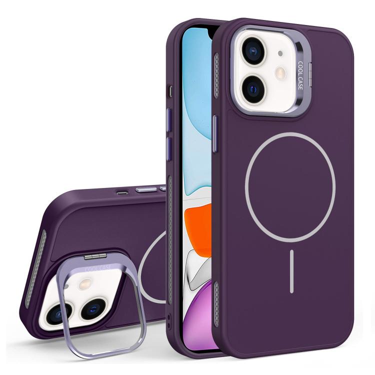 For iPhone 11 Organic Silicone Lens Holder MagSafe Phone Case