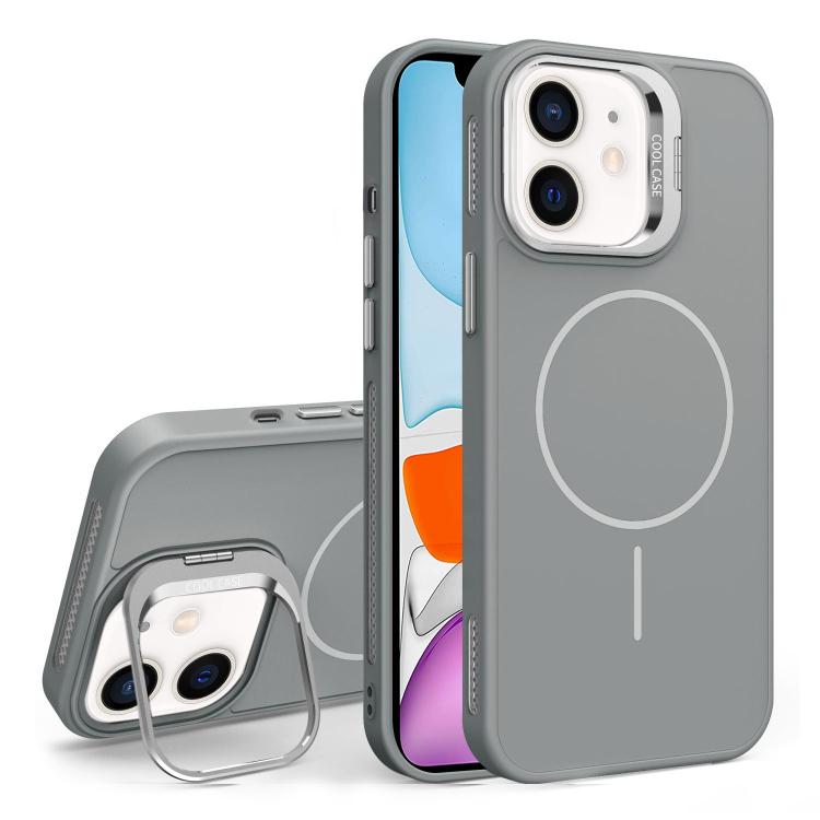 For iPhone 11 Organic Silicone Lens Holder MagSafe Phone Case