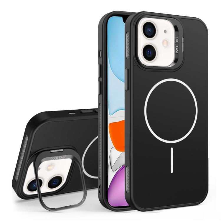For iPhone 11 Organic Silicone Lens Holder MagSafe Phone Case