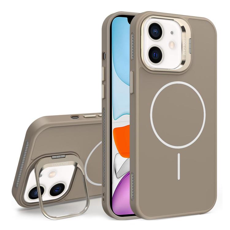 For iPhone 11 Organic Silicone Lens Holder MagSafe Phone Case