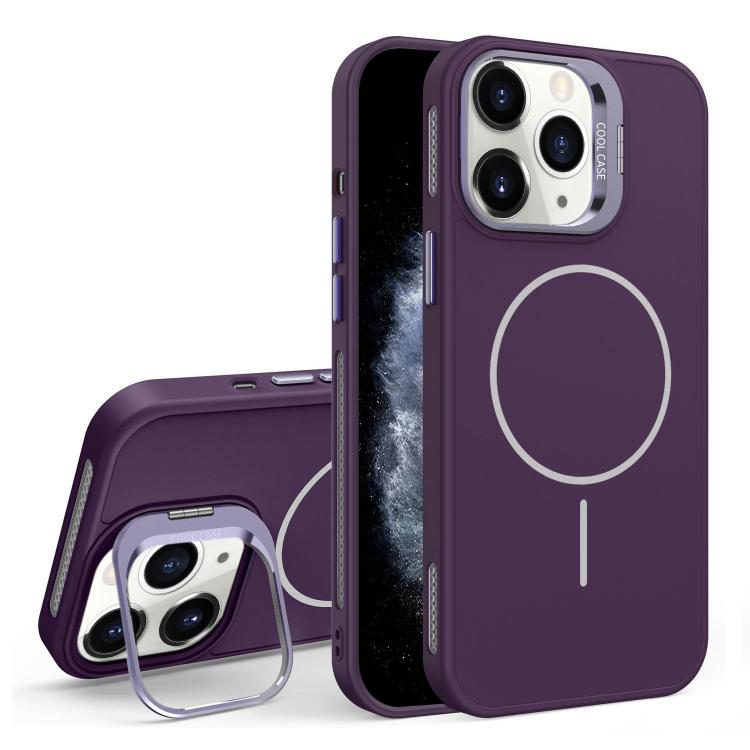 For iPhone 11 Pro Max Organic Silicone Lens Holder MagSafe Phone Case