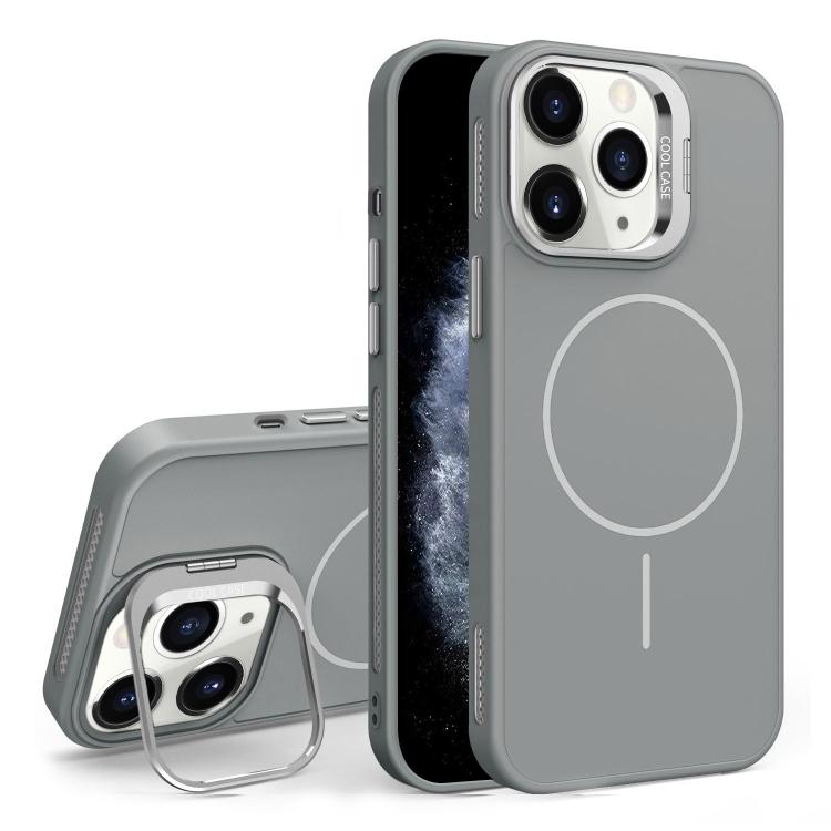 For iPhone 11 Pro Max Organic Silicone Lens Holder MagSafe Phone Case