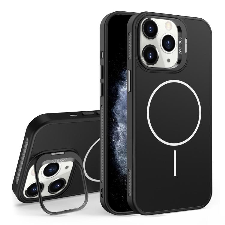 For iPhone 11 Pro Max Organic Silicone Lens Holder MagSafe Phone Case