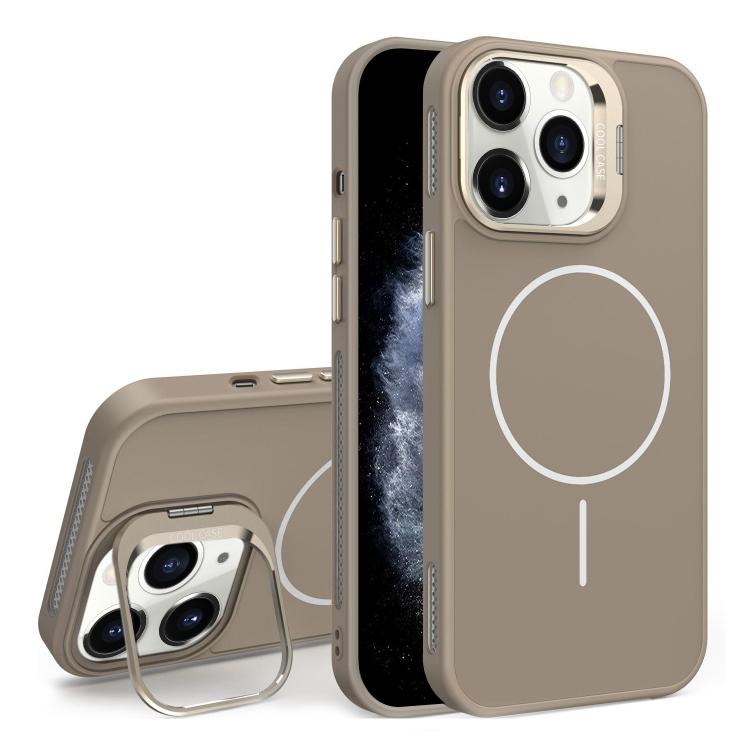 For iPhone 11 Pro Max Organic Silicone Lens Holder MagSafe Phone Case