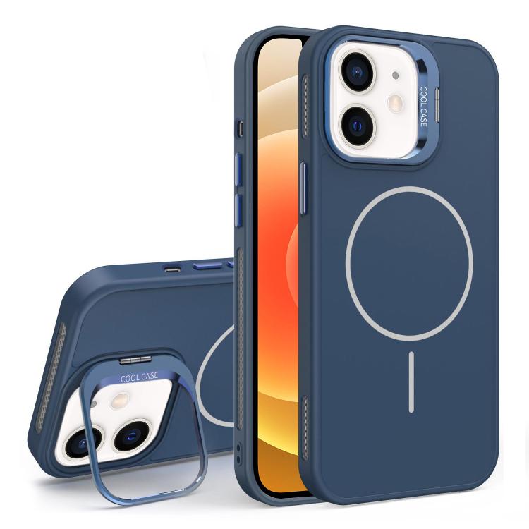 For iPhone 12 Organic Silicone Lens Holder MagSafe Phone Case