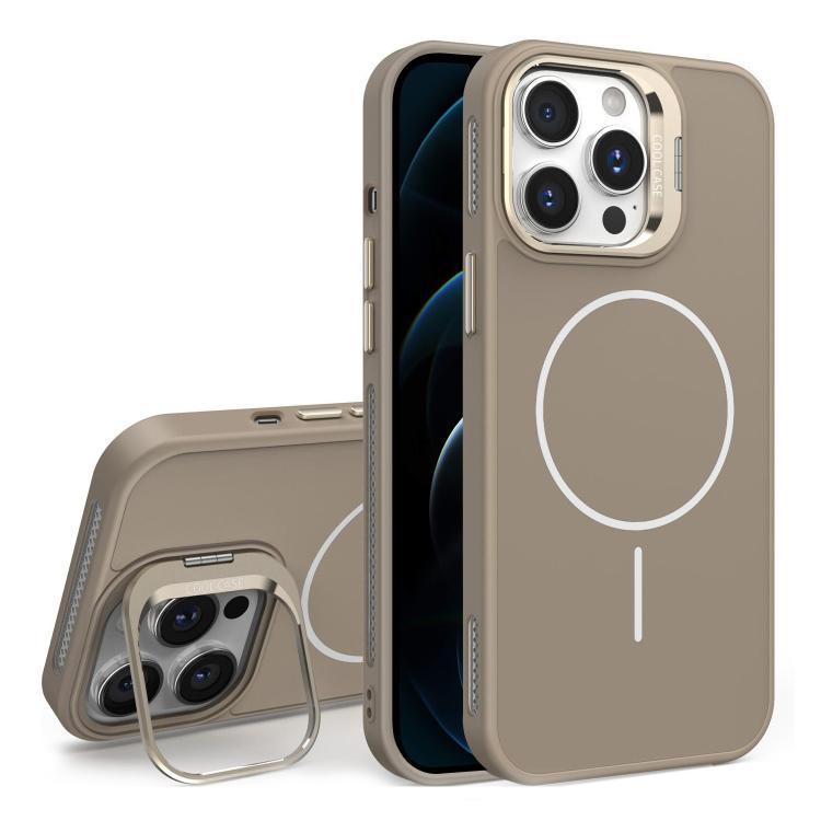For iPhone 12 Pro Organic Silicone Lens Holder MagSafe Phone Case