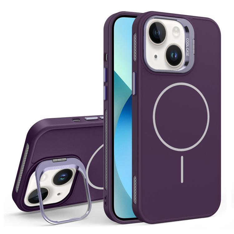 For iPhone 13 Organic Silicone Lens Holder MagSafe Phone Case