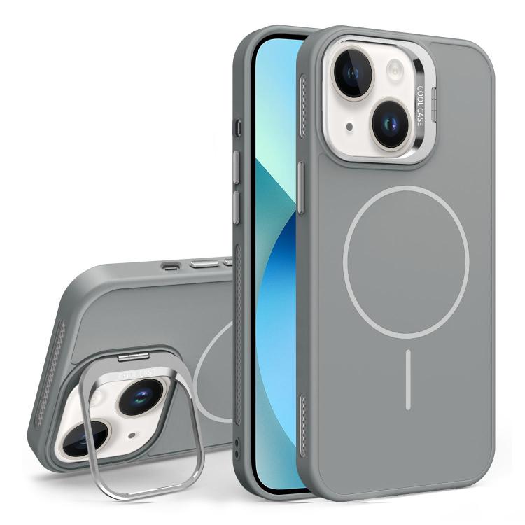 For iPhone 13 Organic Silicone Lens Holder MagSafe Phone Case