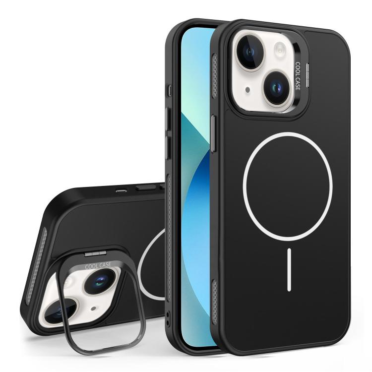 For iPhone 13 Organic Silicone Lens Holder MagSafe Phone Case