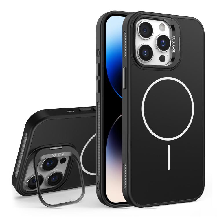For iPhone 14 Pro Organic Silicone Lens Holder MagSafe Phone Case