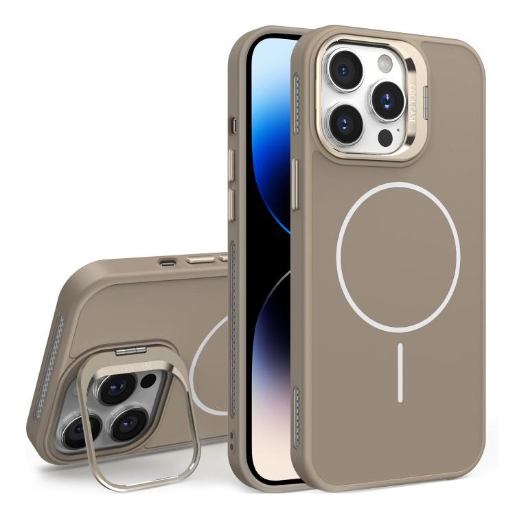 For iPhone 14 Pro Organic Silicone Lens Holder MagSafe Phone Case