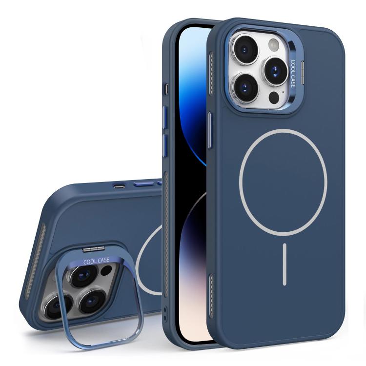 For iPhone 14 Pro Max Organic Silicone Lens Holder MagSafe Phone Case